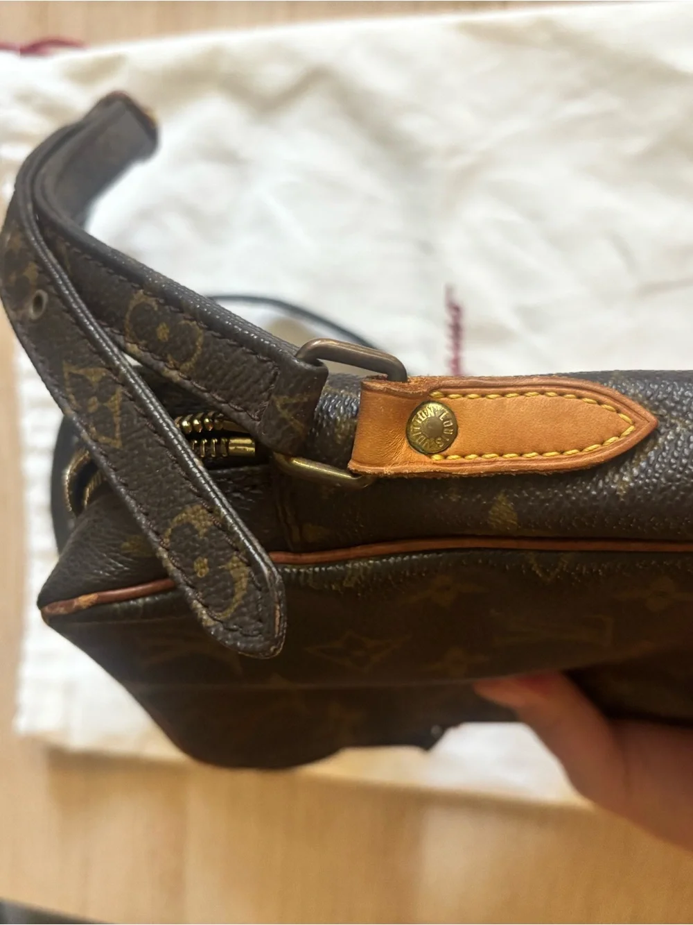 Louis Vuitton Monogram Canvas Messenger Crossbody in Brown and Tan